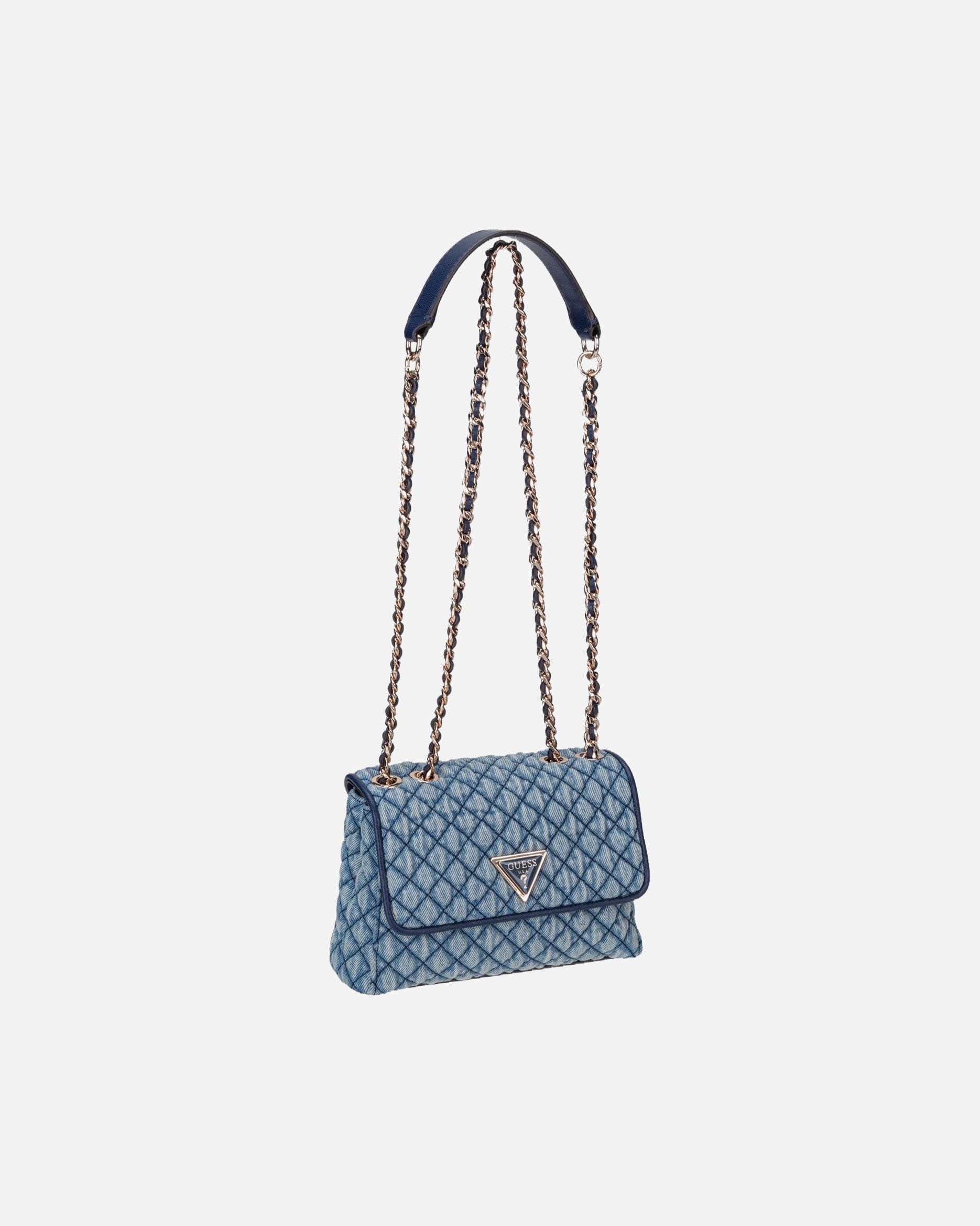 Rucksack für Weiblich Guess Bodybag Giully II Mini 2 Comp Convertible Flap Denim
