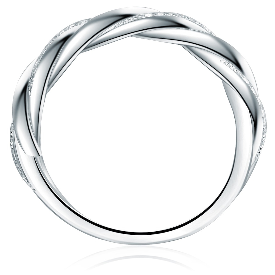 Trilani Ring aus Sterling Silber in silber mit Zirkonia 52 Damen