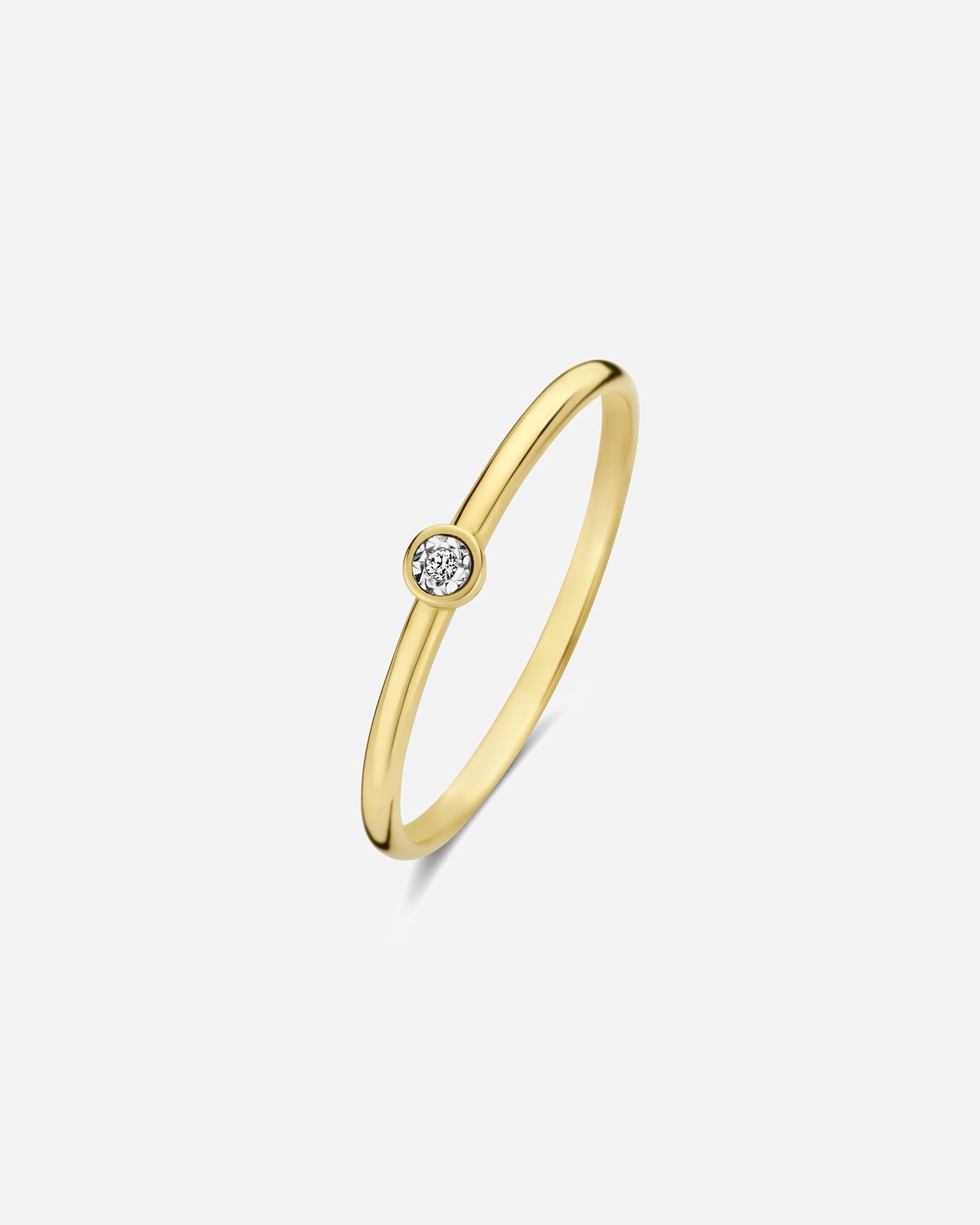 Ring für Weiblich Isabel Bernard Isabel Bernard De La Paix Inaya 14 Karat | Gold Ring | Diamant 0.01 Karat | IBD330027-60 Isabel Bernard De La Paix Inaya 14 Karat | Gold Ring | Diamant 0.01 Karat | IBD330027-60
