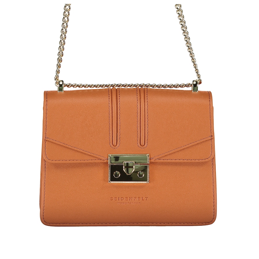 Seidenfelt Roros Umhängetasche Caramel Gold Coral Damen