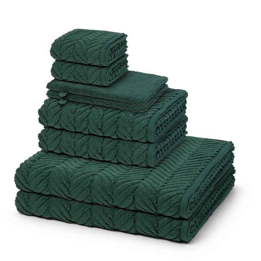 ROSS Sensual Skin 8-teilig Handtuch-Set Moosgrün Schwarz