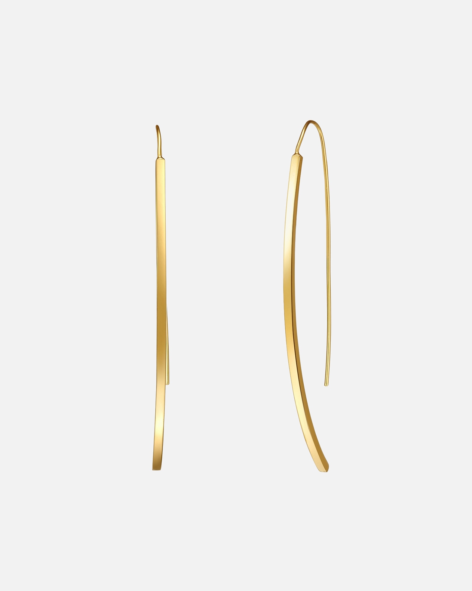 Ohrringe für Weiblich Lulu & Jane Ohrhänger Metall-Legierung in Gelbgold 57,8 mm