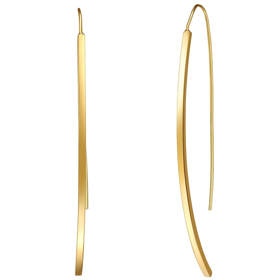 Lulu & Jane Ohrhänger Metall-Legierung in Gelbgold 57,8 mm Damen