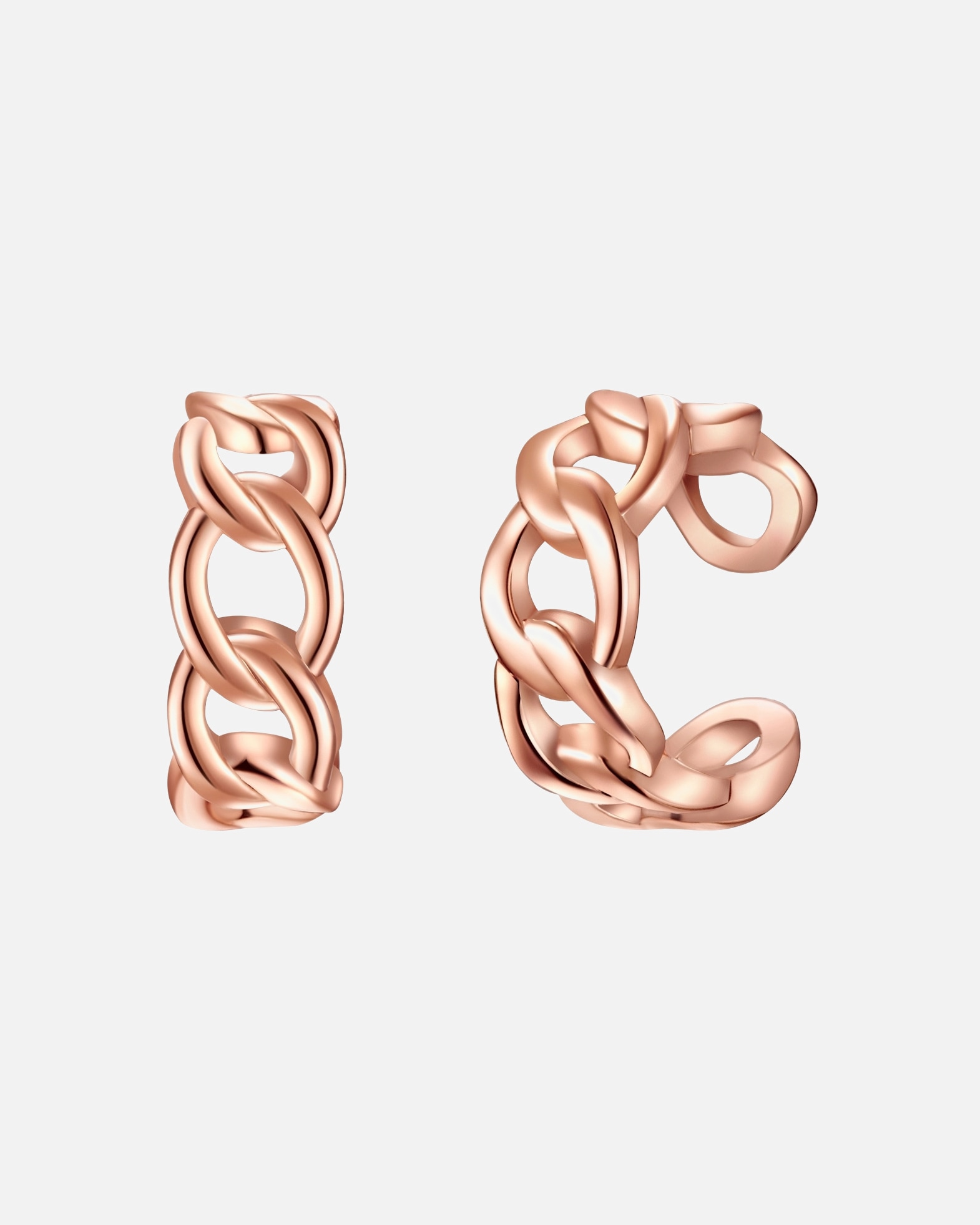 Ohrringe für Weiblich Lulu & Jane Ohrklemme Messing in Roségold 11,0 mm
