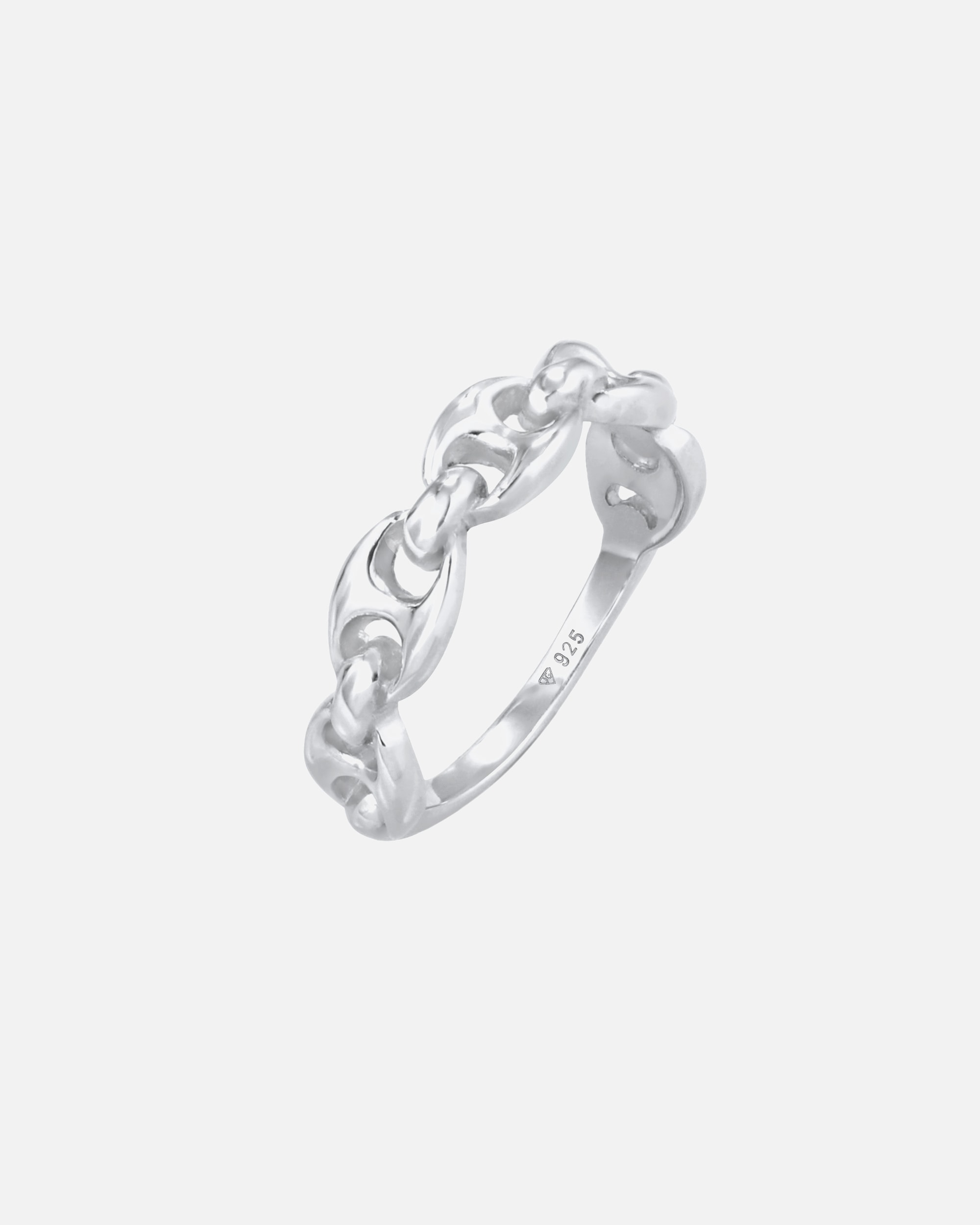 Ring für Weiblich Elli Maritim Schiffsanker Design Bandring 925 Silber 54
