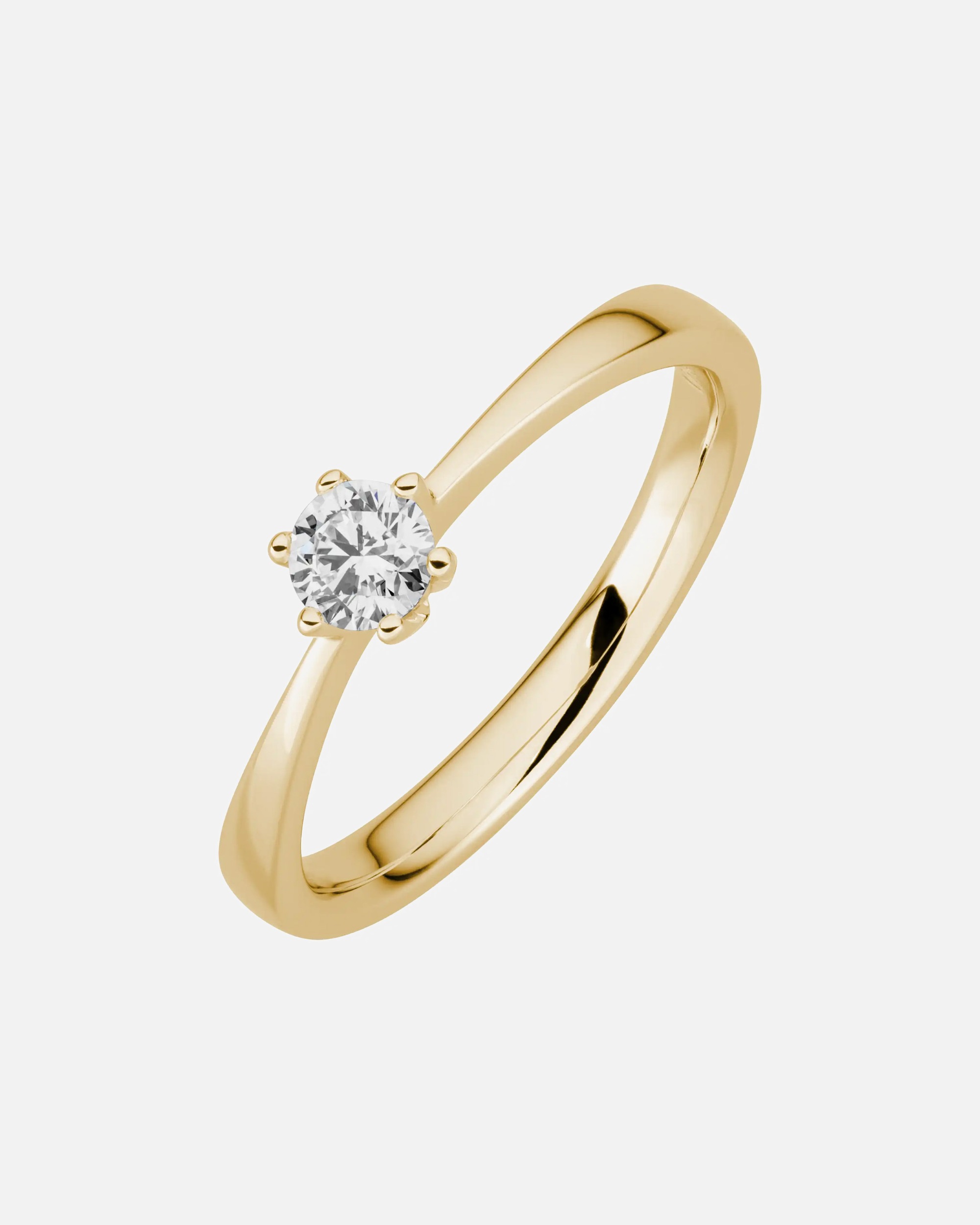 Ring für Weiblich Lyomi Default Brand Line Ring 585/- Gold Diamant Lab Grown weiß 0,25ct. 058 (18,5)