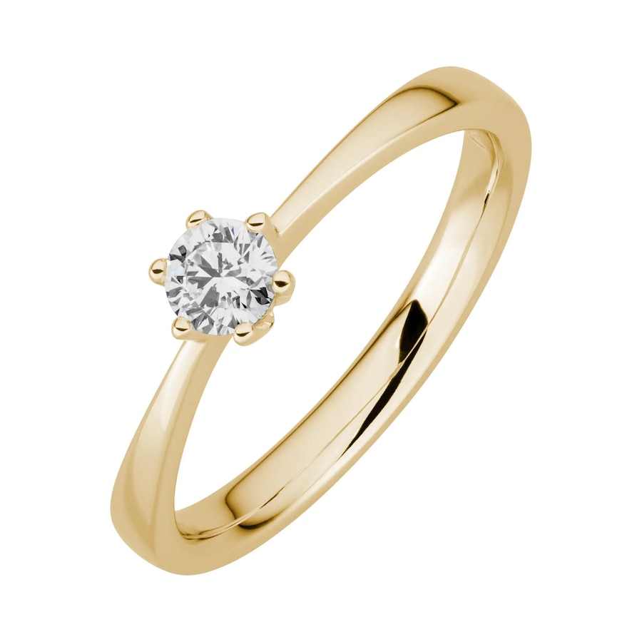 Lyomi Ring 585/- Gold Diamant Lab Grown weiß 0,25ct. 052 (16,6) Damen