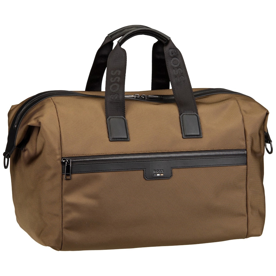 Hugo Boss Weekender Ray Soft Holdall Open Green Grau