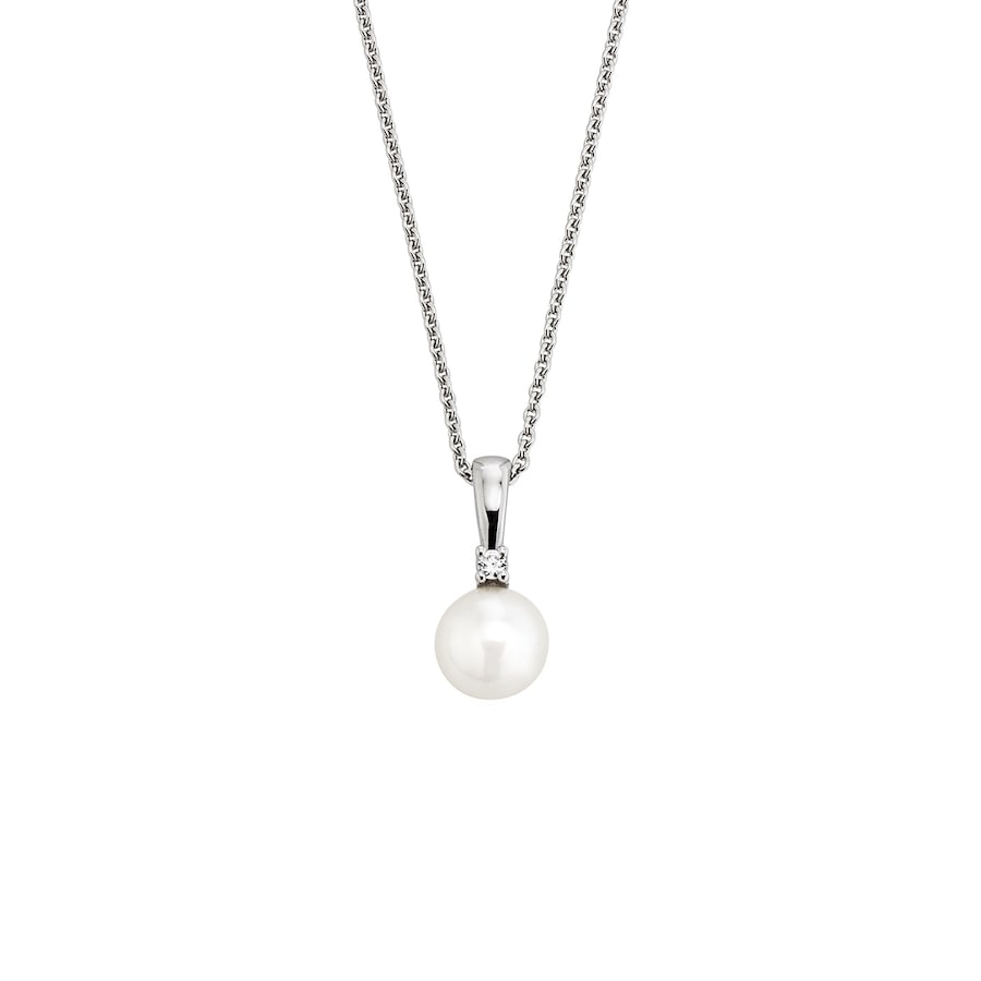 Orolino Halskette 585/- Gold Brillant weiß 0,025ct. 45cm Damen