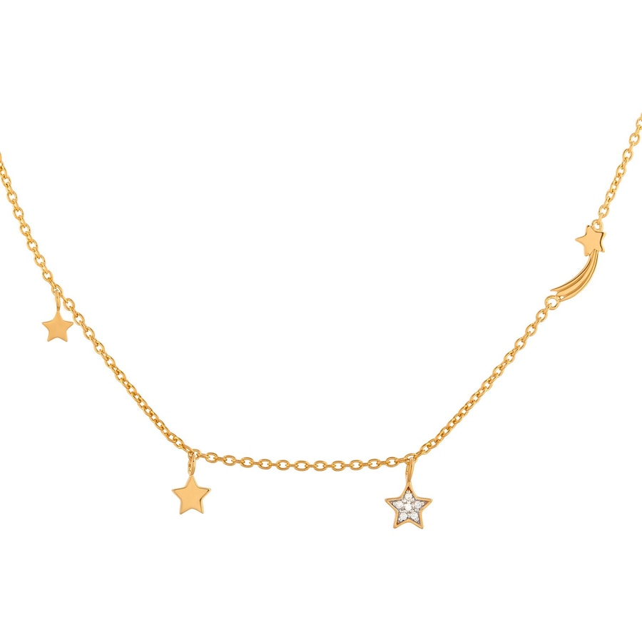 caï Kette 925er Silber One Size Weiss Damen