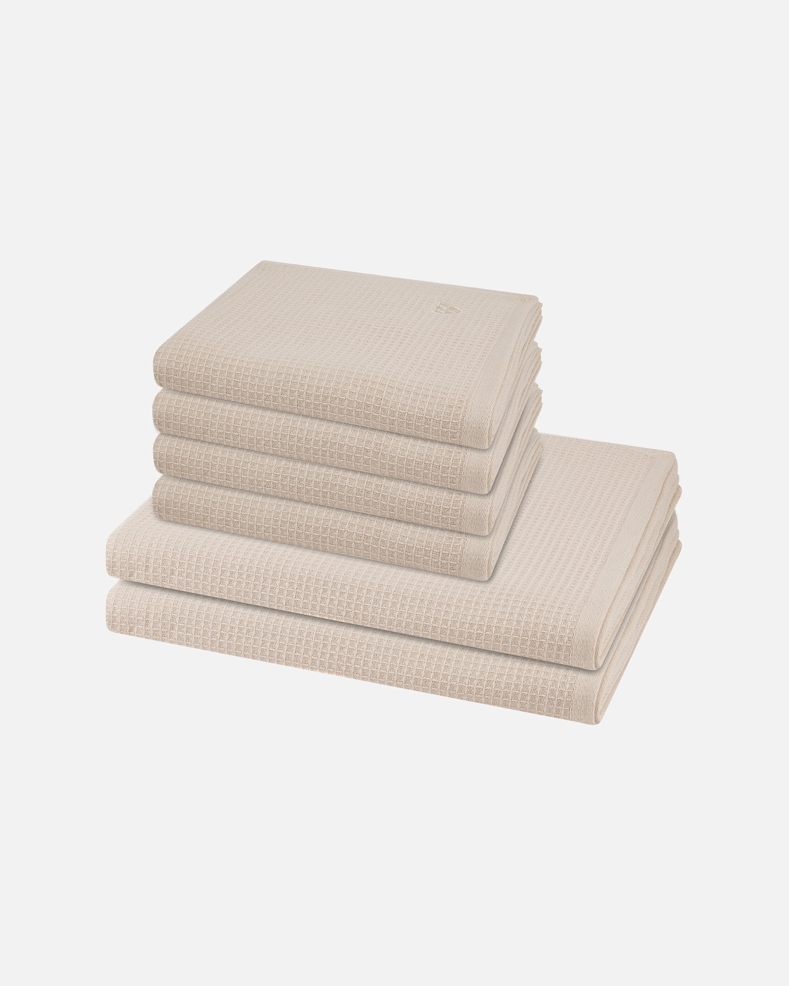 Handtuch für Unisex ROSS Handtuch-Set Pique (6-teilig) Natur