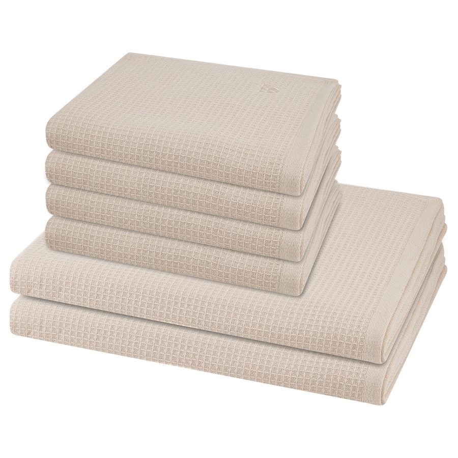 ROSS Handtuch-Set Pique (6-teilig) Natur Nude