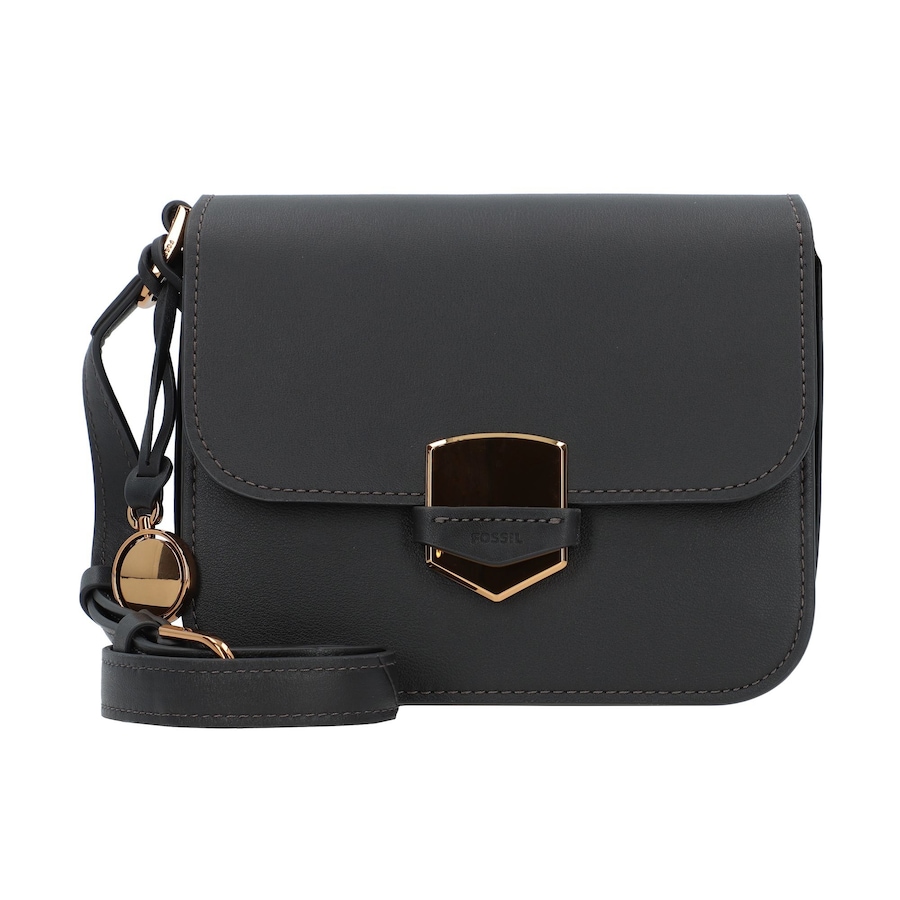 Fossil Lennox Umhängetasche Leder 20 cm black Schwarz Damen