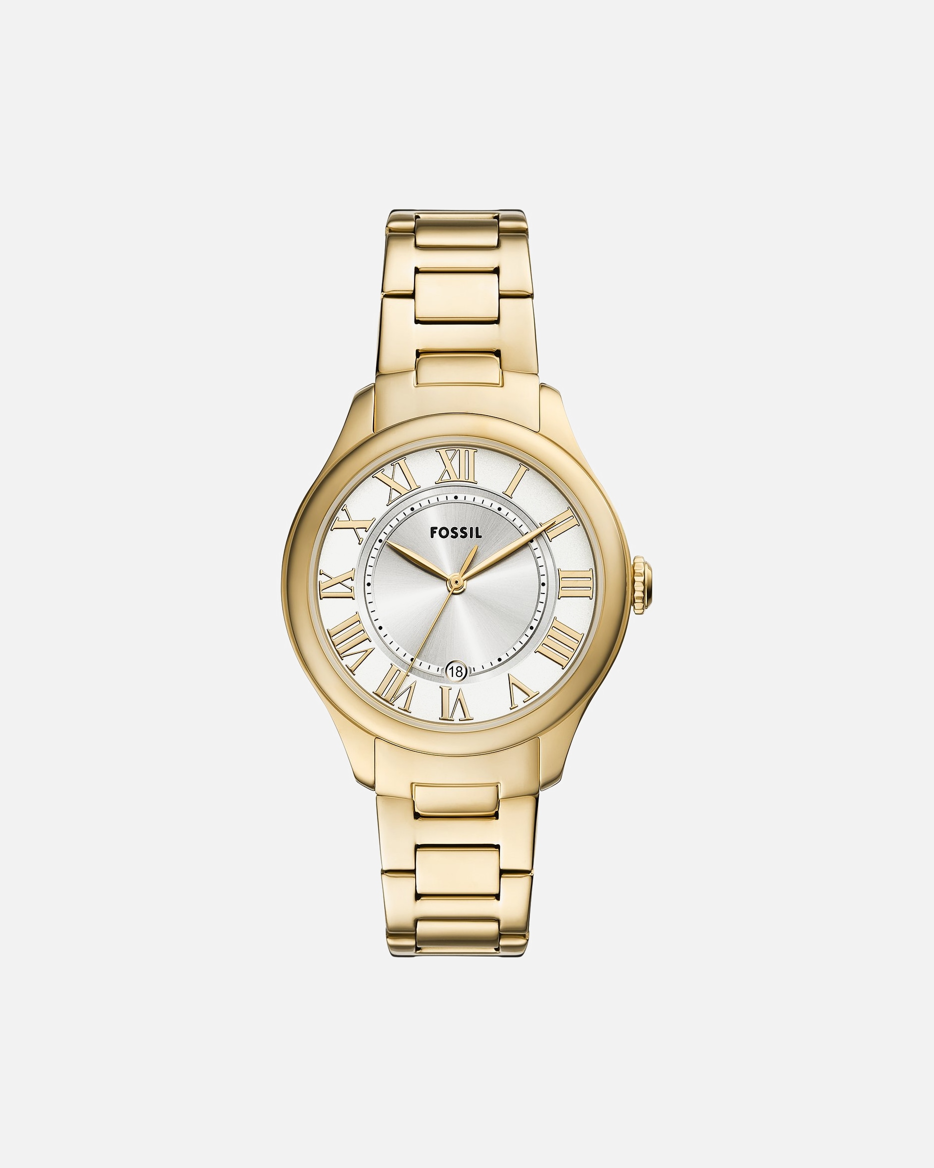 Uhr für Weiblich Fossil Damenuhr Edelstahl gold