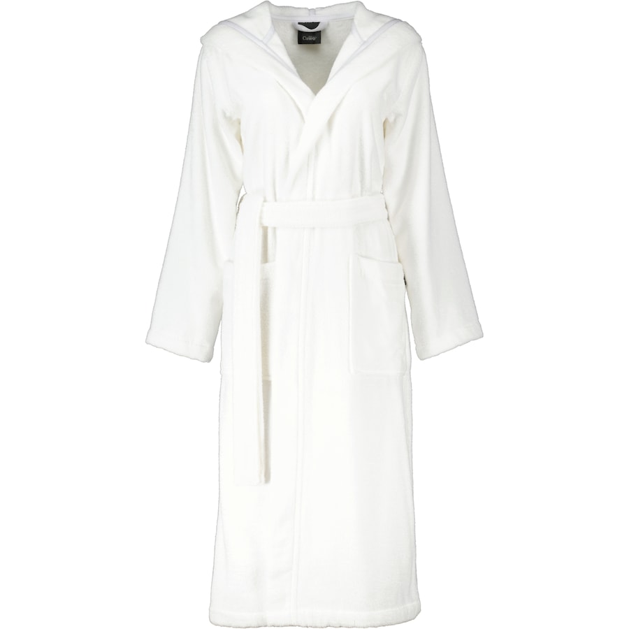 Cawö Bademäntel Damen Kapuze Luxury Basics 827 weiß - 67 S Weiss