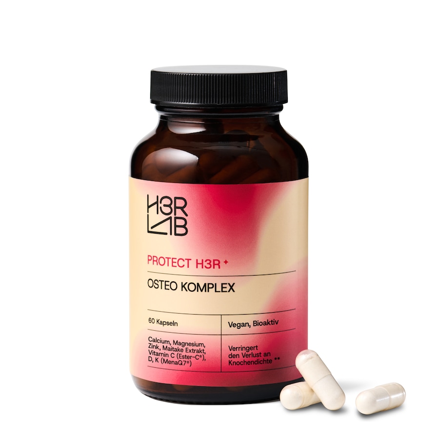 H3R LAB Osteo Komplex – Calcium, D3, K2 & Magnesium für Knochen, Muskeln Zellschutz 235 g Damen
