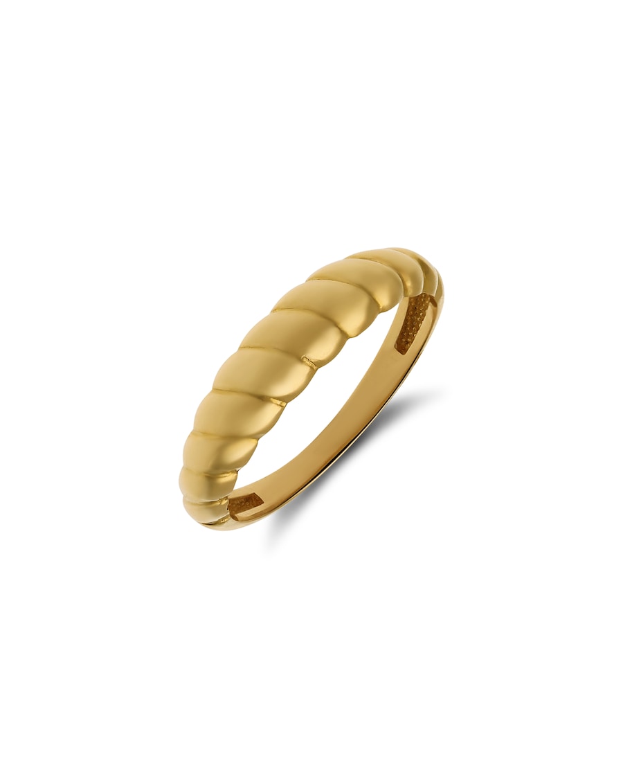 Lucardi Ring 585 Gold - Gelbgold 49mm Damen