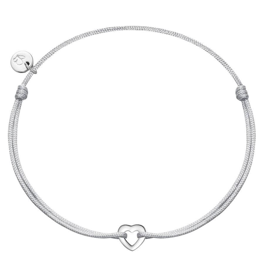 Glanzstücke München Armband Herz aus Sterling Silber in silber 15,0 - 22,0 cm, flexibel einstellbar Damen