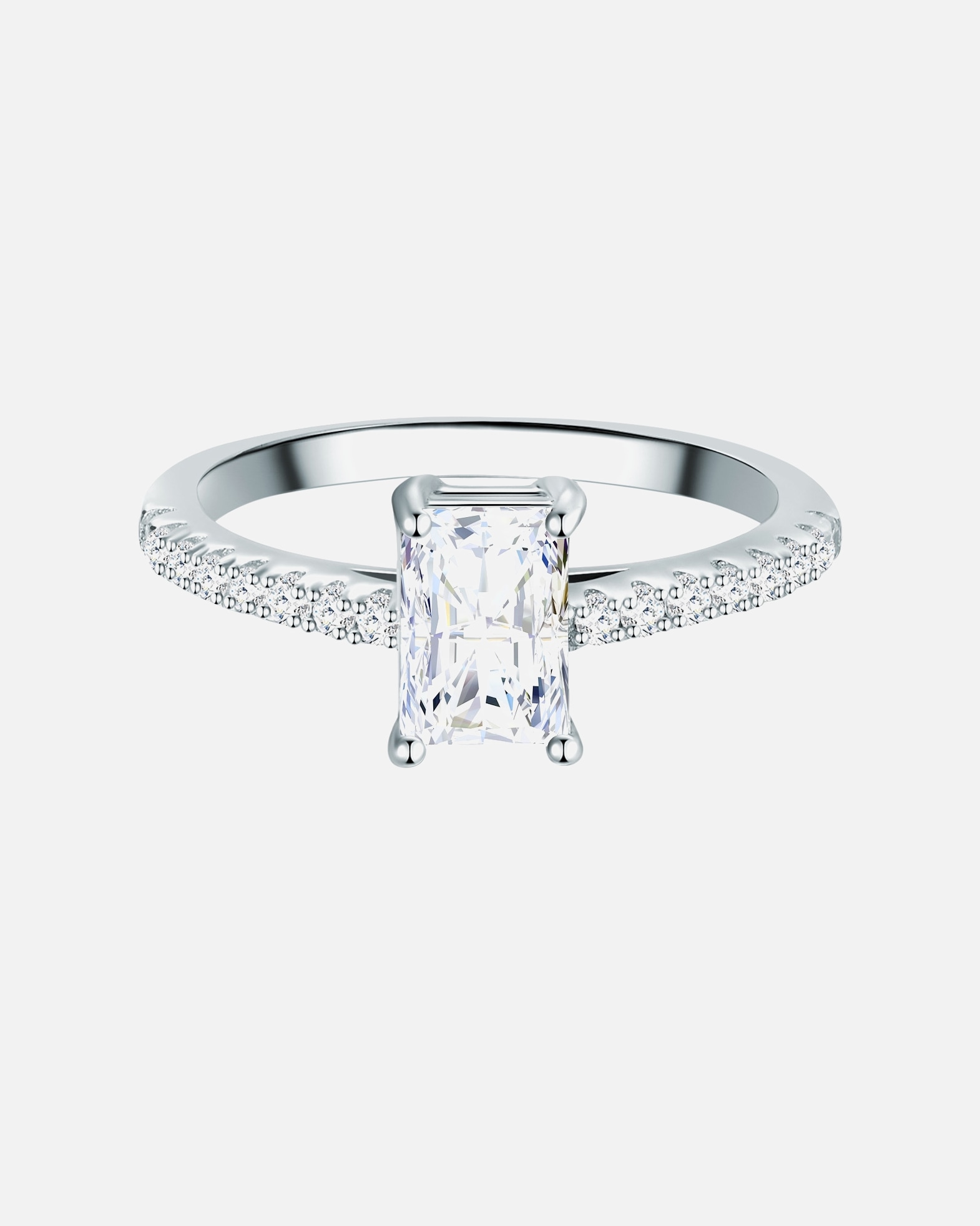 Ring für Weiblich Trilani Ring aus Sterling Silber in silber mit Zirkonia 60