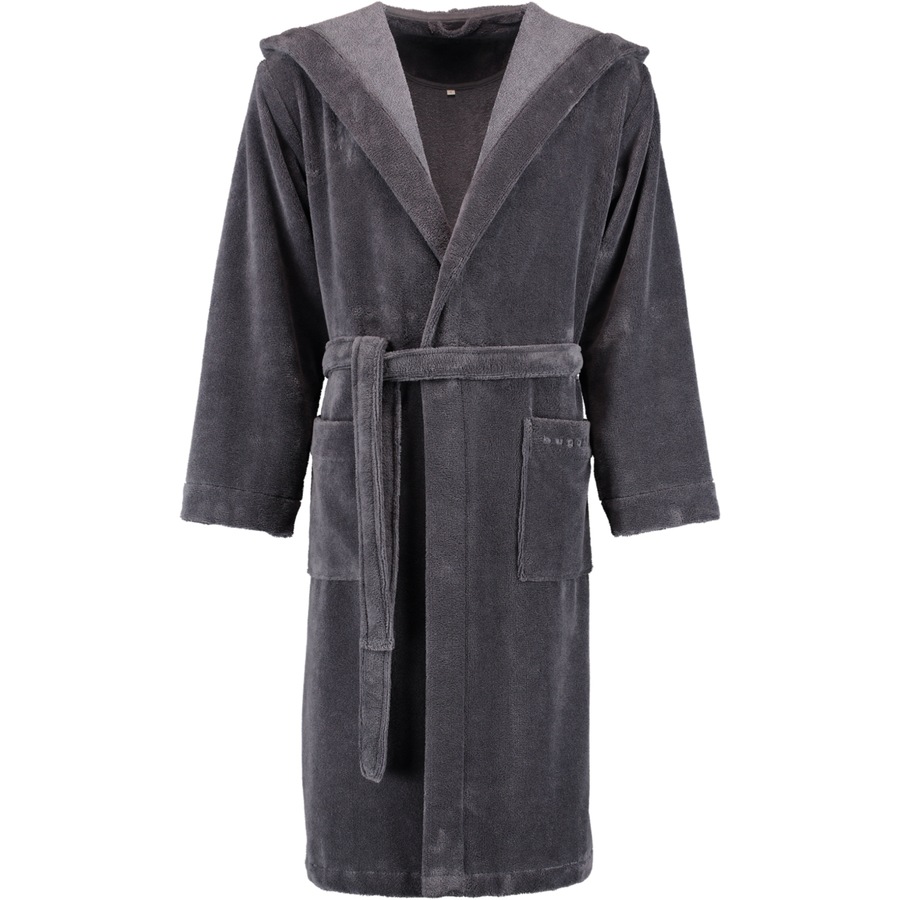 Bugatti Bademäntel Herren Kapuze Roberto graphit - 766 XXL Schwarz