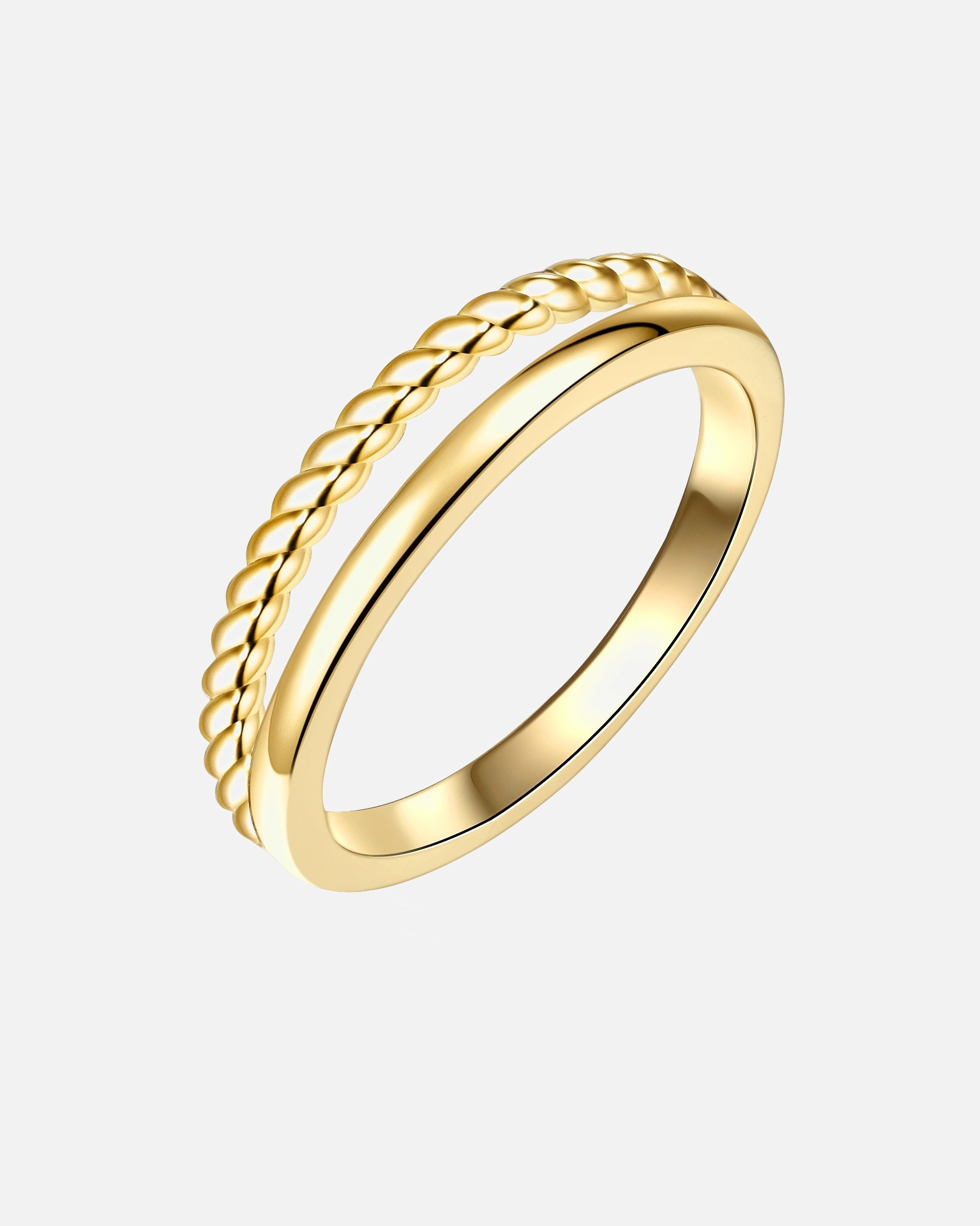 Ring für Weiblich Rafaela Donata Ring Sterling Silber in Gelbgold 50
