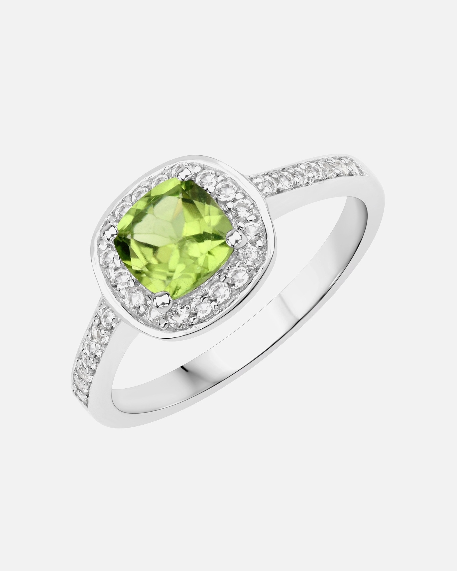 Ring für Weiblich Rafaela Donata Ring Sterling Silber Peridot in Silber 50