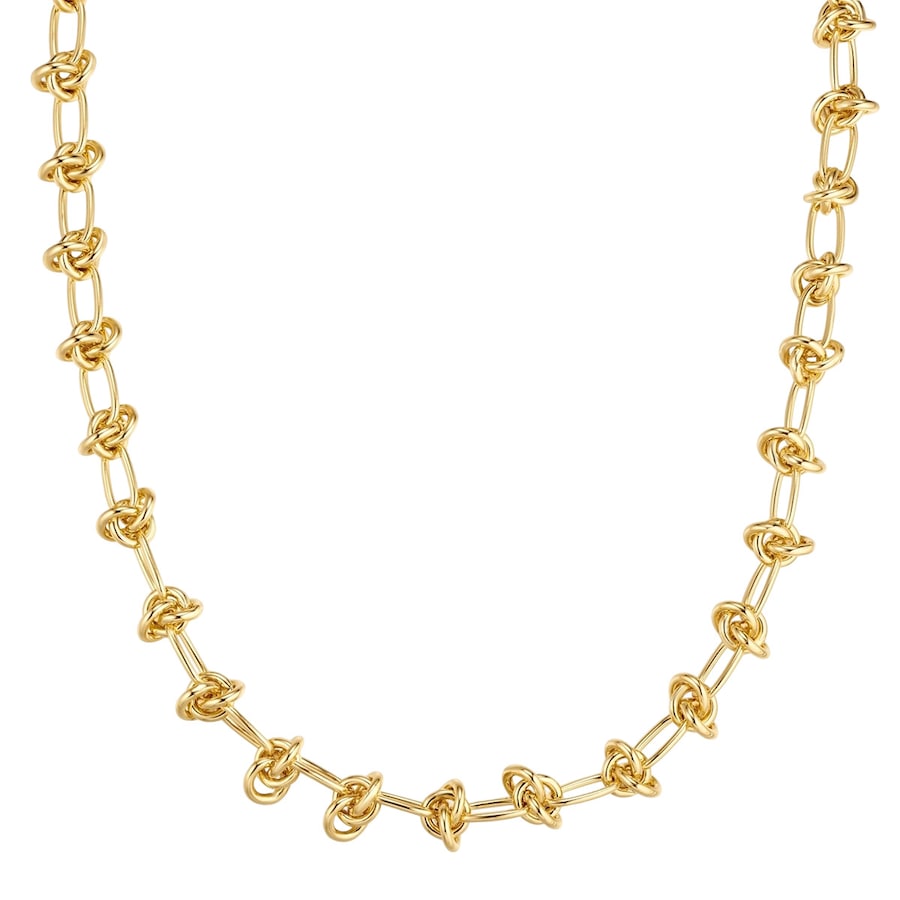 Yokoamii Halskette aus Messing in gelbgold 42,0 cm Basiskette + 5,0 Verlängerung Damen