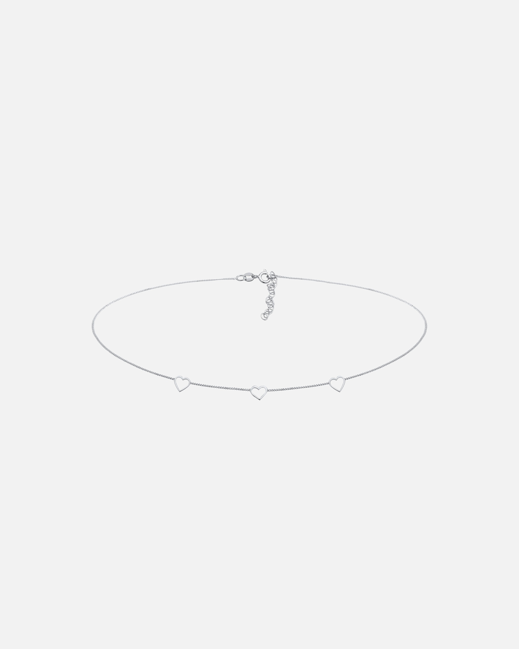 Halskette für Weiblich Elli Elli Halskette Choker Herz Cut Out Liebe Romantik 925 Silber 36