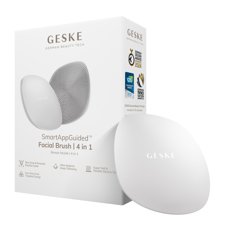 GESKE SmartAppGuided Facial Brush | 4 in 1 White