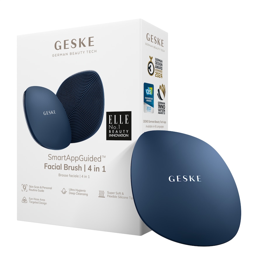 Geske SmartAppGuided Facial Brush | 4 in 1 Midnight