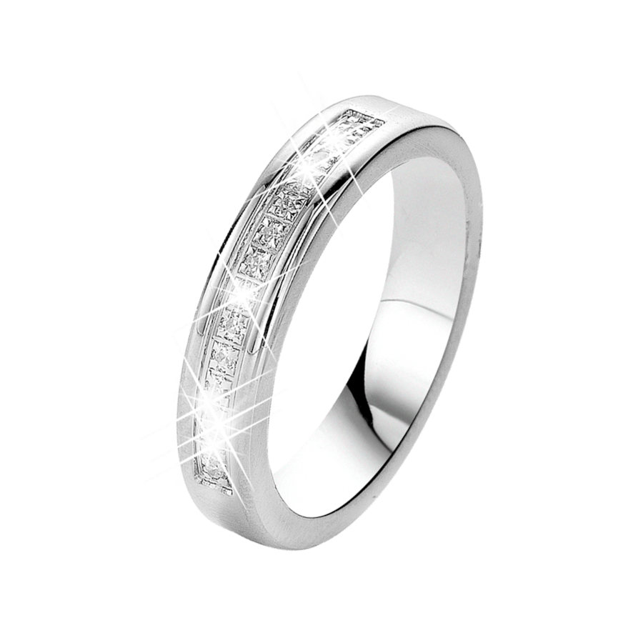 Lucardi Ringe 'Marrakech' Stahl Silber - 50mm Herren