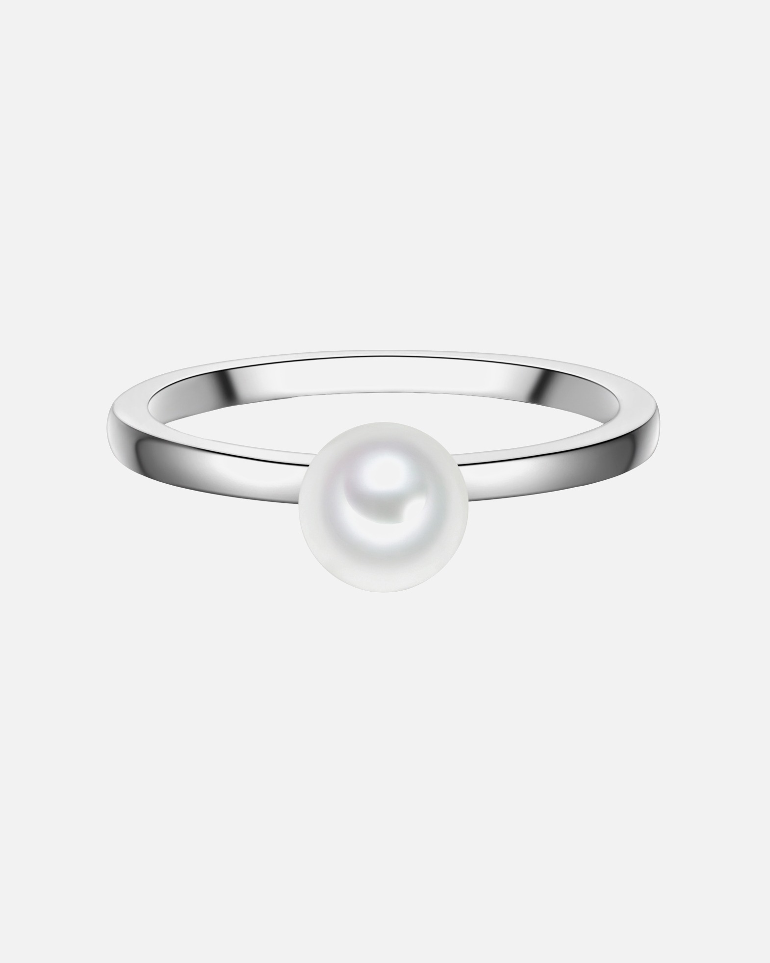 Ring für Weiblich Rafaela Donata Ring aus Sterling Silber in silber mit Muschelkernperle 54