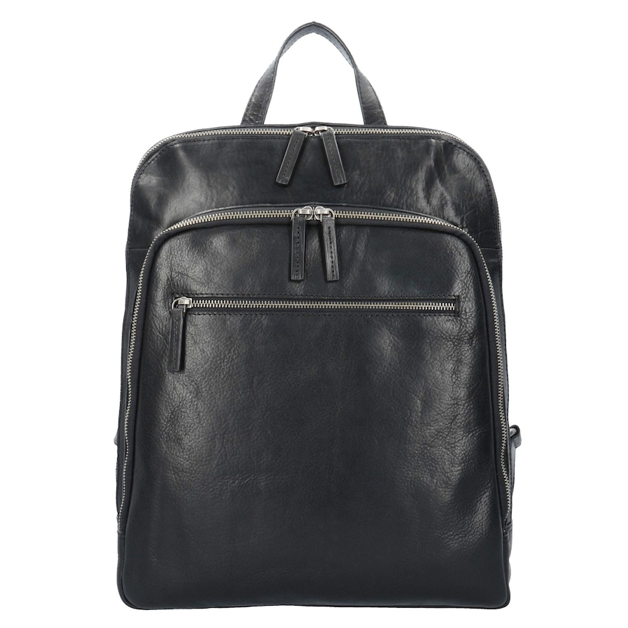 Leonhard Heyden Roma Rucksack Leder 40 cm Laptopfach schwarz Schwarz Herren