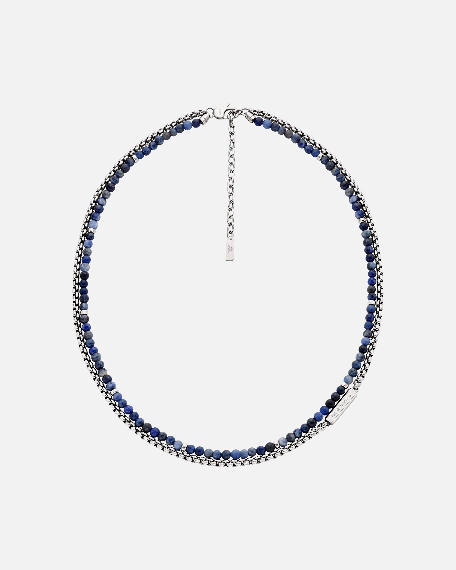 Halskette für Männlich Emporio Armani Kette Edelstahl blau, silber