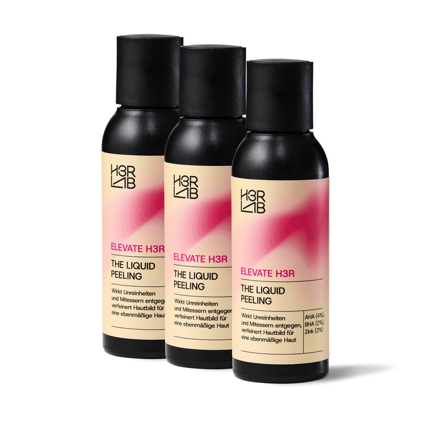 H3R LAB The Liquid Peeling – für ein glatteres, verfeinertes Hautbild 3er Set mit 20% Preisvorteil 300 ml Damen