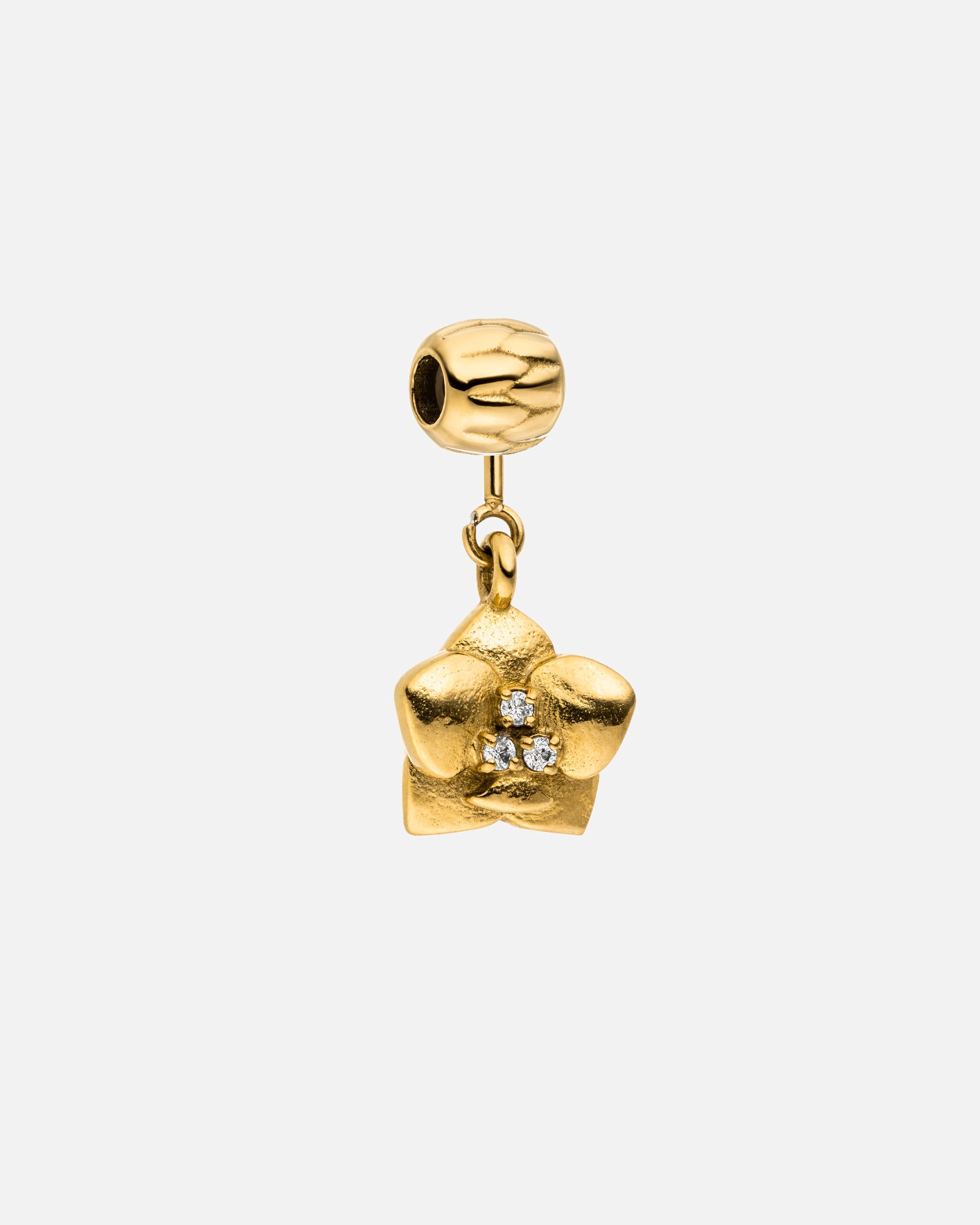 Schmuckanhänger für Unisex Purelei LEI Orchid Charm 100% Edelstahl Gold