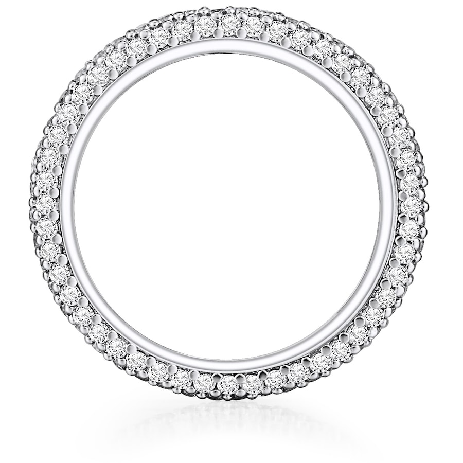 Lulu & Jane Ring Messing Zirkonia in Silber 54 Damen