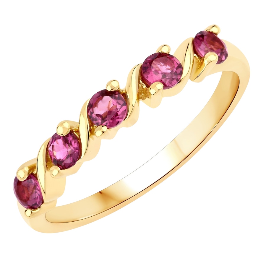 Rafaela Donata Ring Sterling Silber Rhodolith in Gelbgold 54 Damen