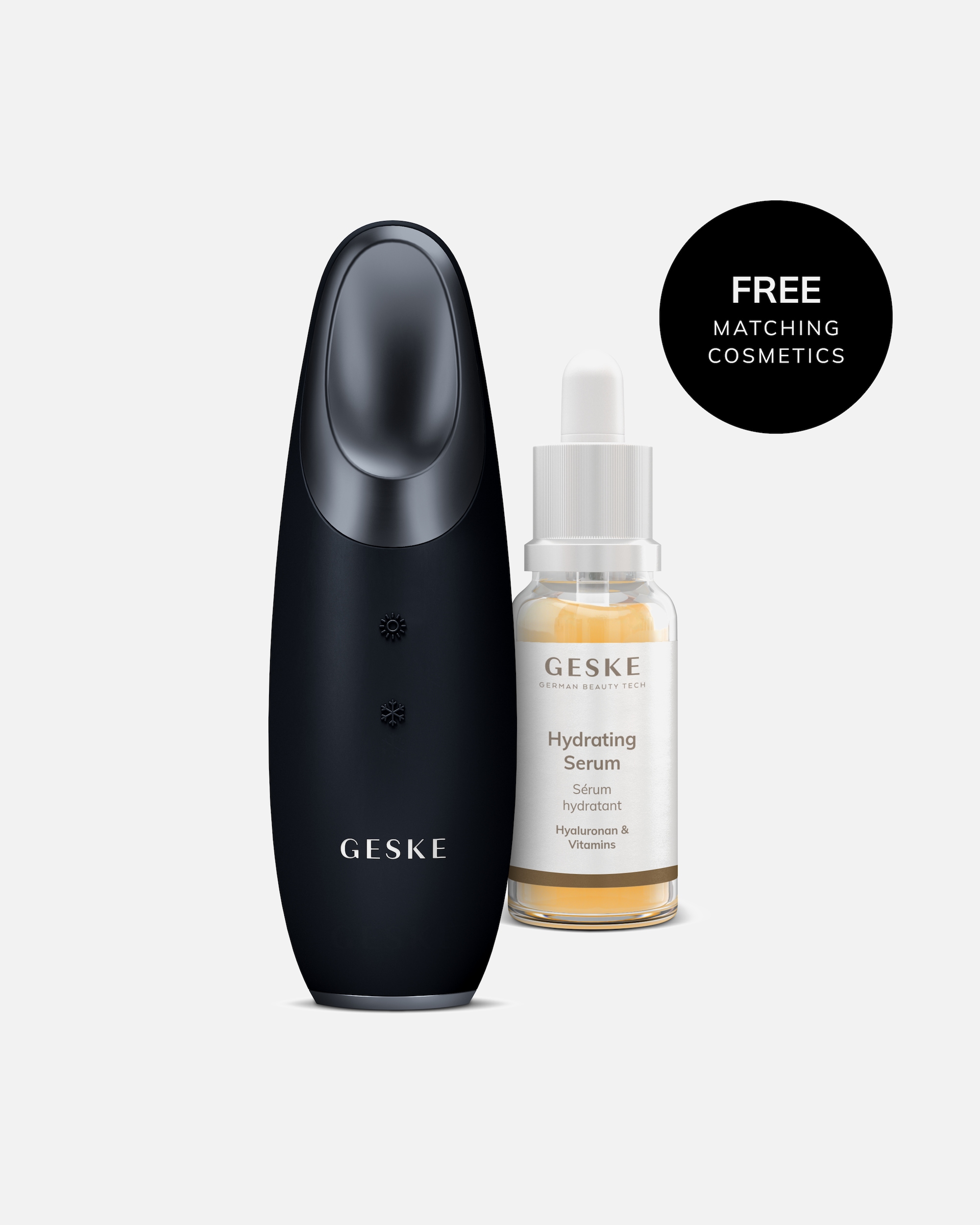 Augenpflegeset für Unisex GESKE Warm & Cool Eye Energizer | 6 in 1 | Farbe: Black + Gratis Kosmetik Black