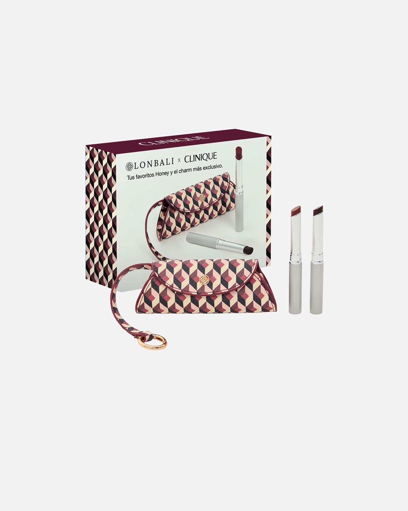 Lippen Make-up Set für Unisex Clinique Default Brand Line LONBALI X CLINIQUE ALMOST LIPSTICK CASE 1 Stück