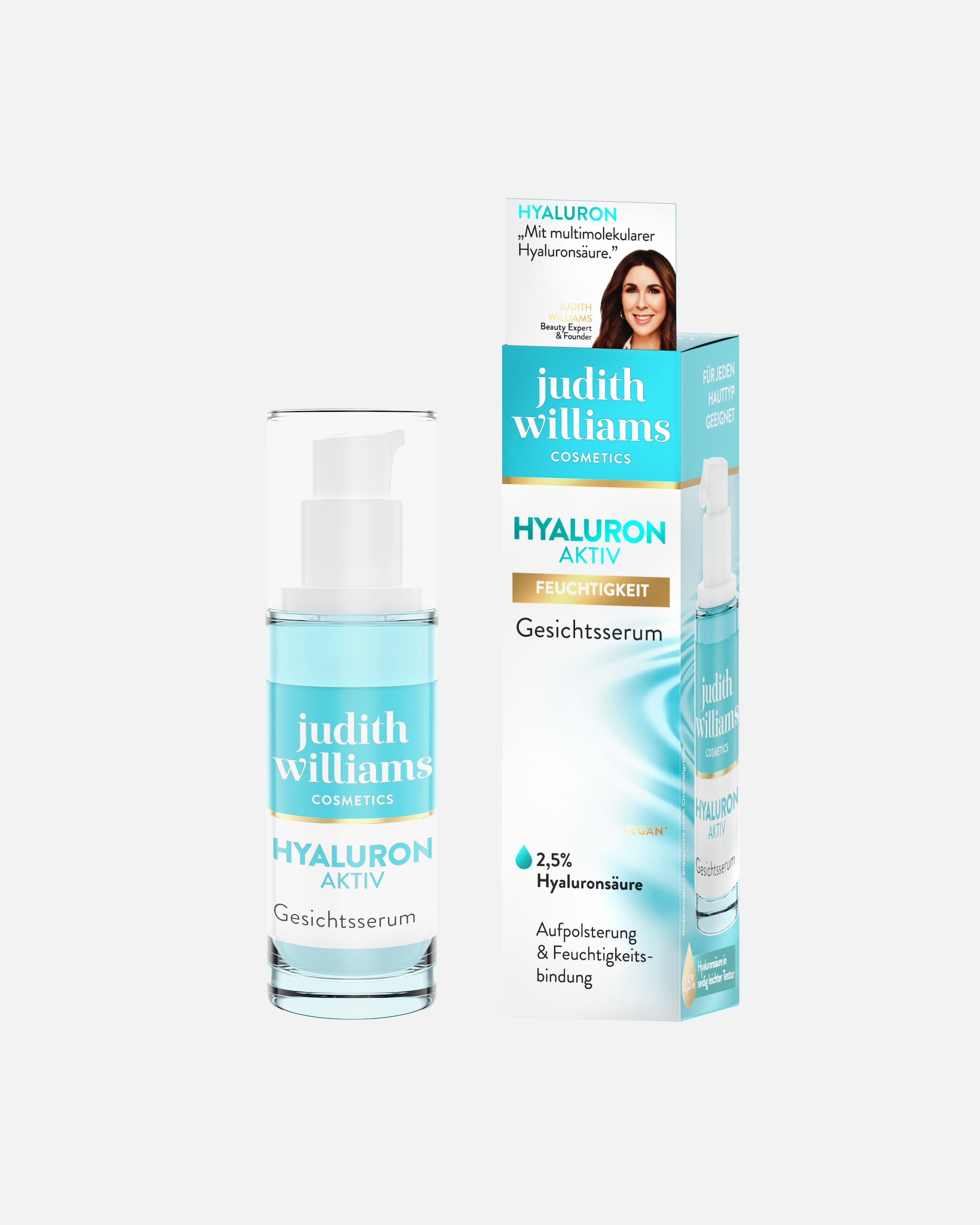 Feuchtigkeitsserum für Unisex Judith Williams Cosmetics Feuchtigkeitsspendendes Serum Für Pralle & Geschmeidige Haut 30 ml