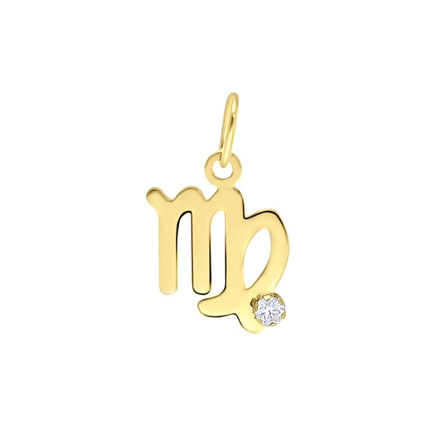 Lucardi Anhänger 9 carat - Steinbock Jungfrau Damen