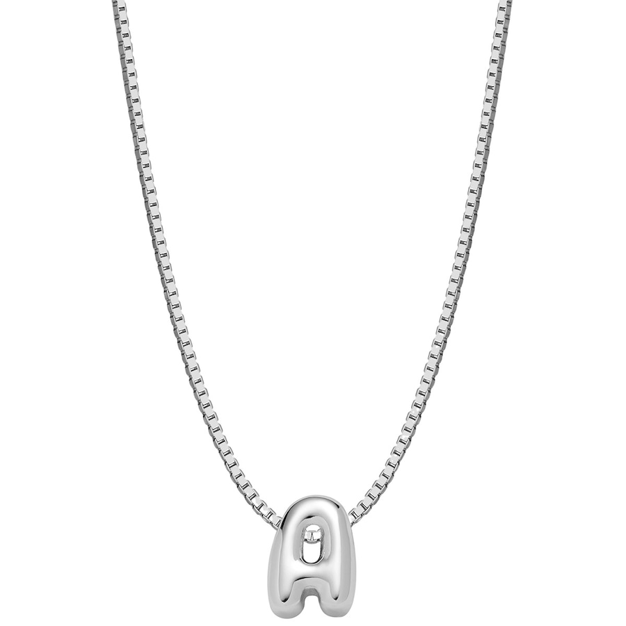Glanzstücke München Halskette Buchstabe A aus Sterling Silber in silber 40,0 cm Basiskette + 5,0 Verlängerung Damen