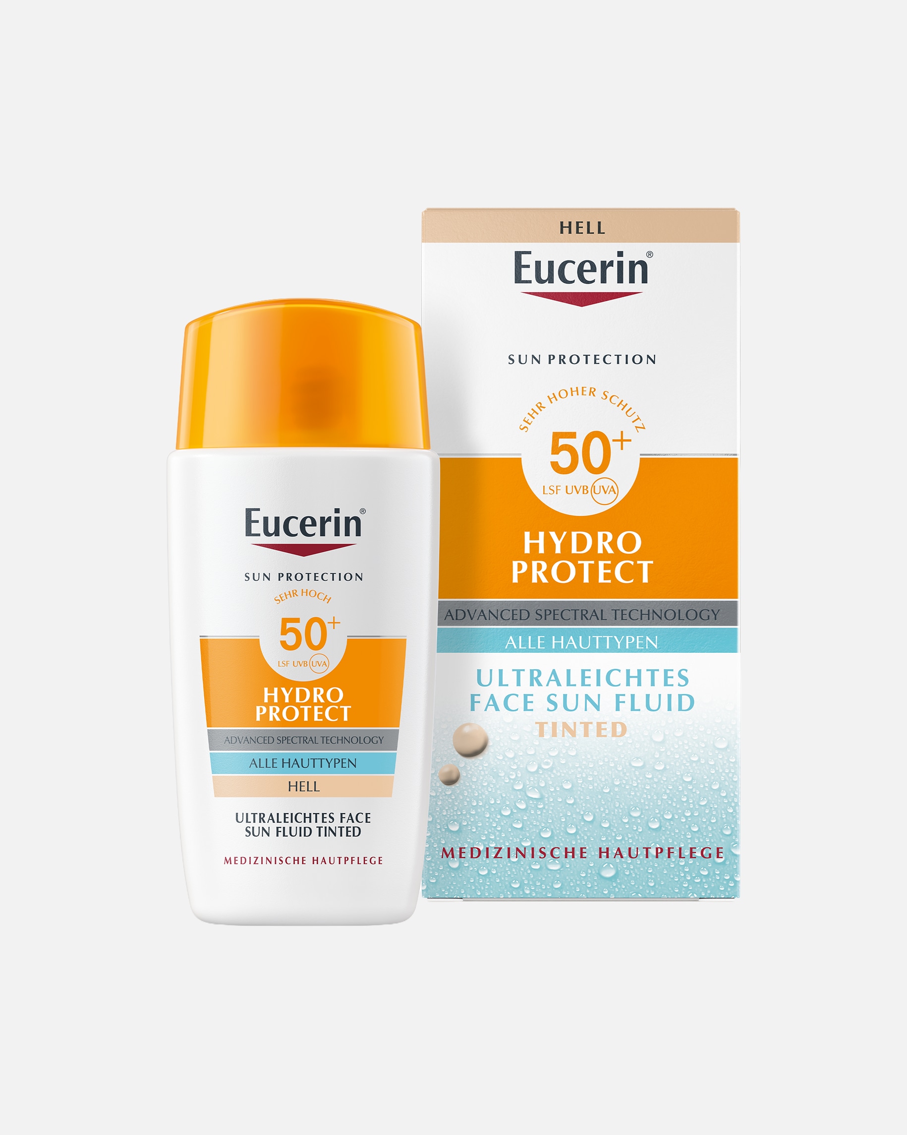 Sonnencreme für Unisex Eucerin Sun Hydro Protect Tinted hell 50 ml