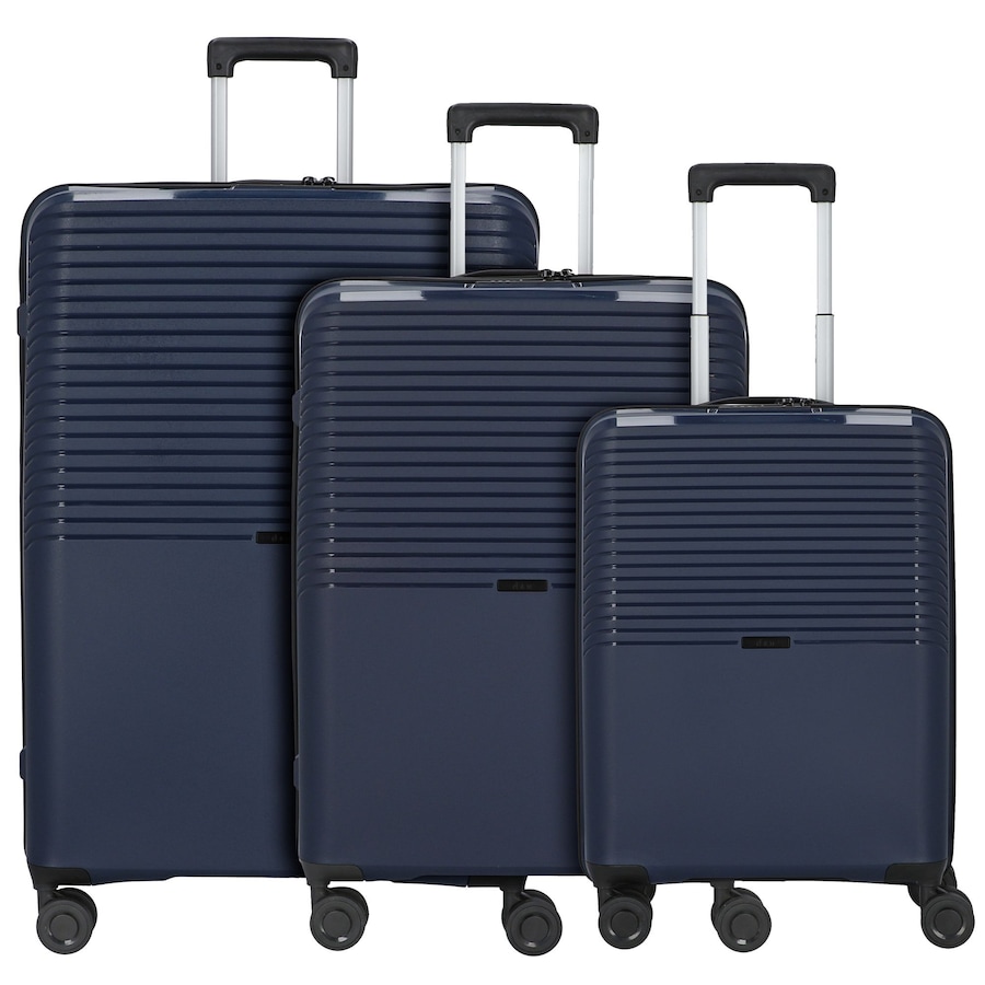 d & n Travel Line 4000 4-Rollen Kofferset 3tlg. navy Violett Herren