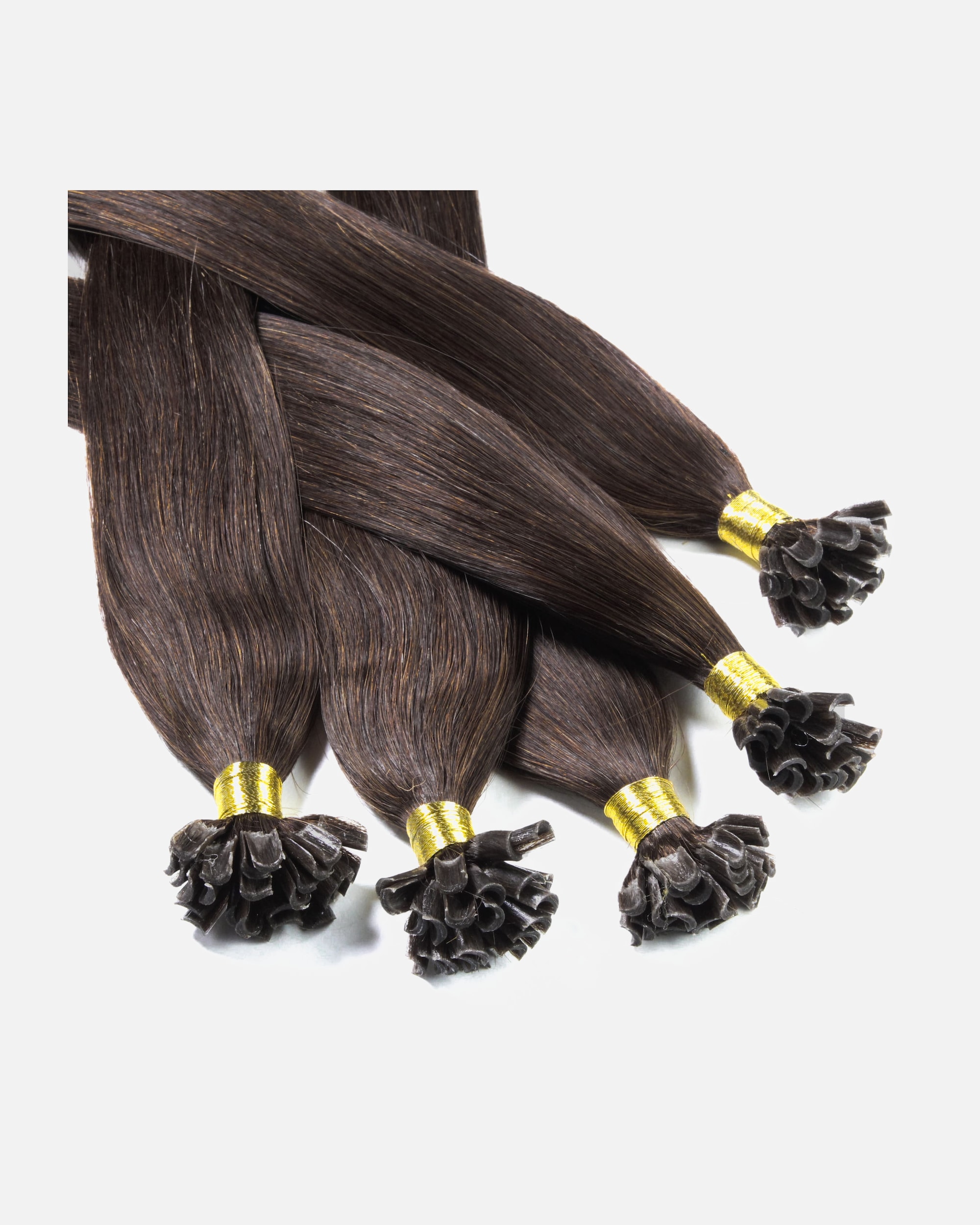 Extensions für Weiblich hair2heart Bonding Extensions Echthaar #6/3 Dunkelblond Gold 0,5g 50cm