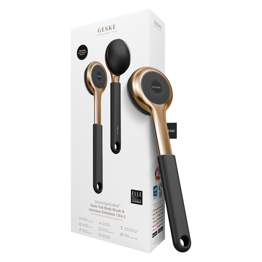 GESKE Sonic Full-Body Brush & Intensive Exfoliator | 8 in 1 Gray