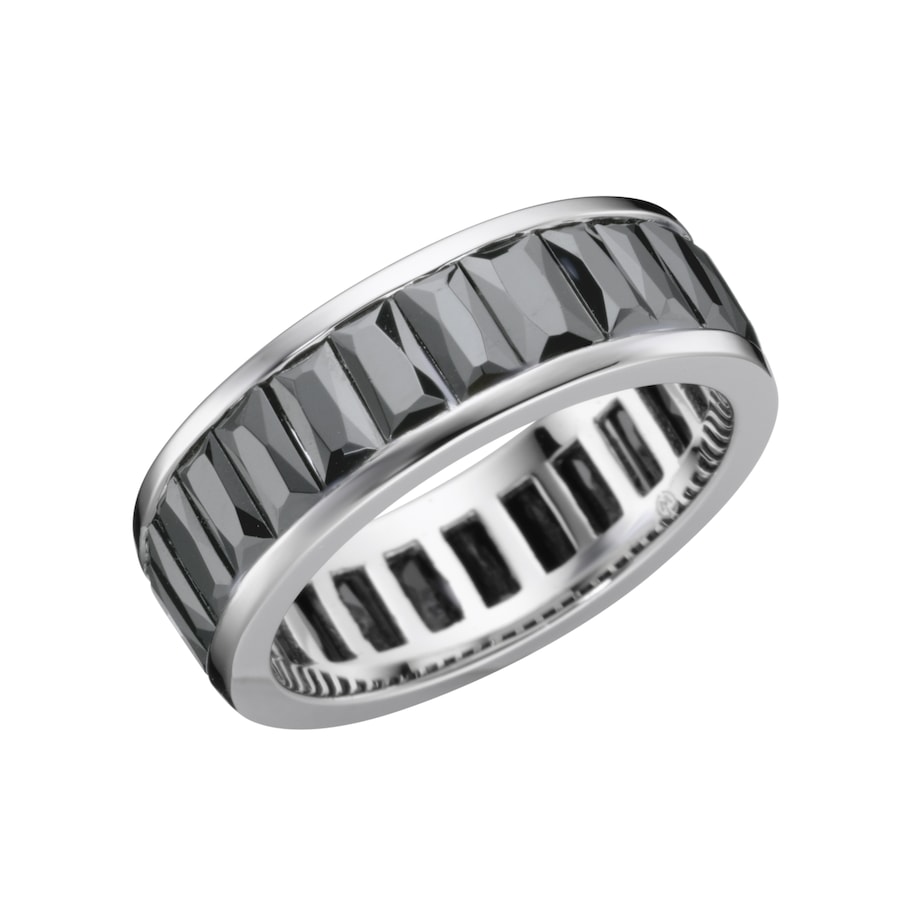 Giorgio Martello Milano Ring mit schwarzen Zirkonia, Silber 925 54 Schwarz Damen