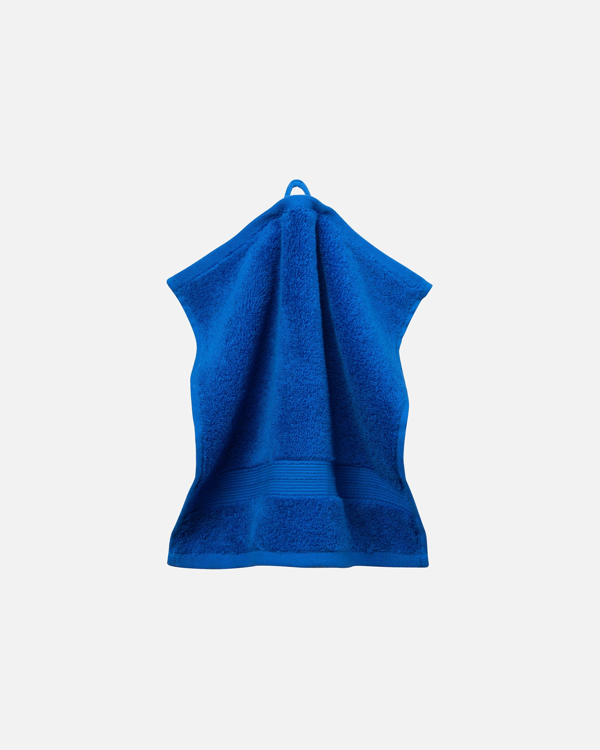 Handtuch für Unisex grace grand spa Seiflappen 3er-Pack mit breiter Webbordüre blau