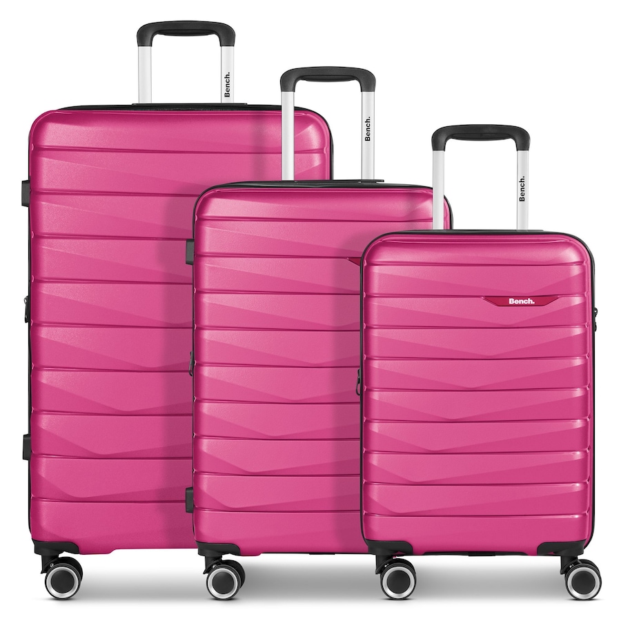 Bench. Paris 4 Rollen Kofferset 3-teilig mit Dehnfalte arctic-pink Pink Herren